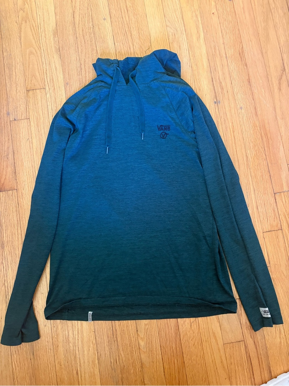 Vans Men’s Green Hooded Long-Sleeve Pullover